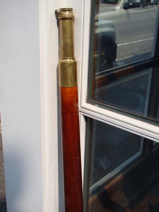 A beautiful early 19th century single draw Telescope with tapered mahogany barrel by Richard and Charles Beilby of Bristol, England circa 1809-1816. — image 4